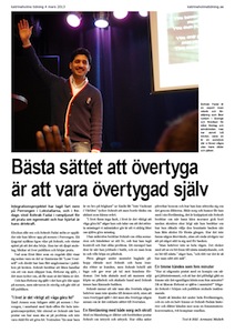 Sohrab Fadai, Katrineholms Tidning 2013