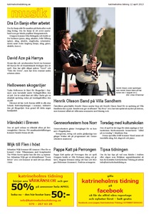 Musiknyheter, Katrineholms Tidning 2013