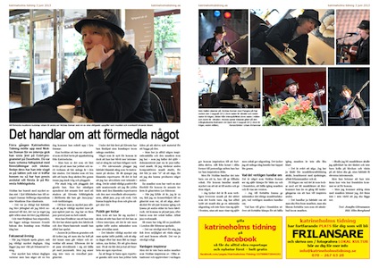 Nicklas Boman, Katrineholms Tidning 2013